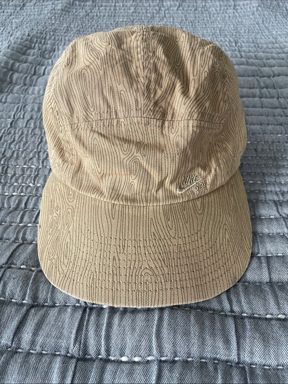 Nike SB 5 panel / camp hat with wood grain pattern
